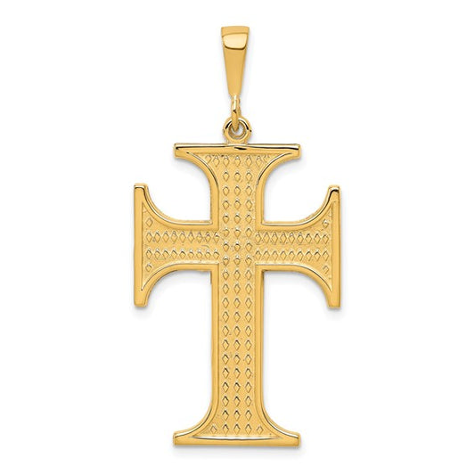 10kt Yellow Gold Cross Charm