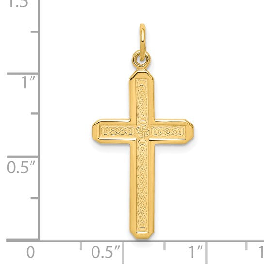 10kt Yellow Gold Cross Charm