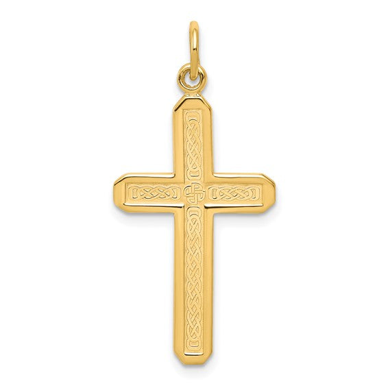 10kt Yellow Gold Cross Charm