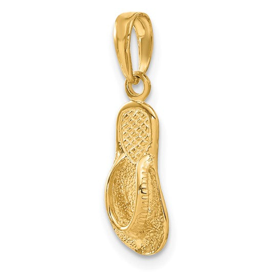 10kt Yellow Gold Single Flip-Flop Pendant
