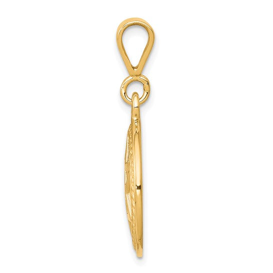 10KT Yellow Gold Star Of David Charm