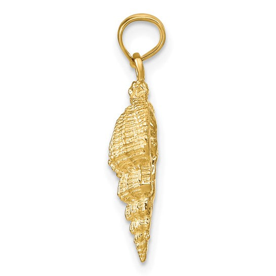 10kt Yellow Gold Conch Shell Pendant
