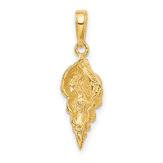 10kt Yellow Gold Conch Shell Pendant