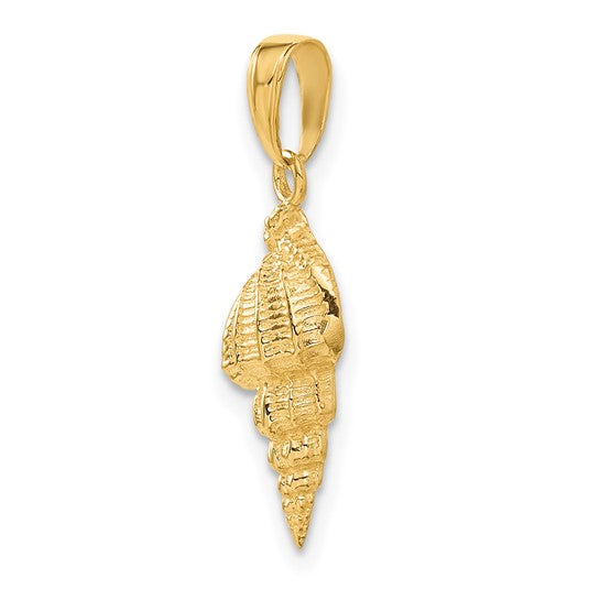 10kt Yellow Gold Conch Shell Pendant