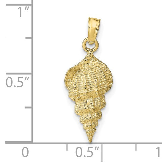 10kt Yellow Gold Conch Shell Pendant