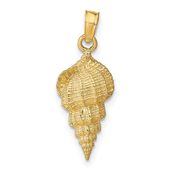 10kt Yellow Gold Conch Shell Pendant