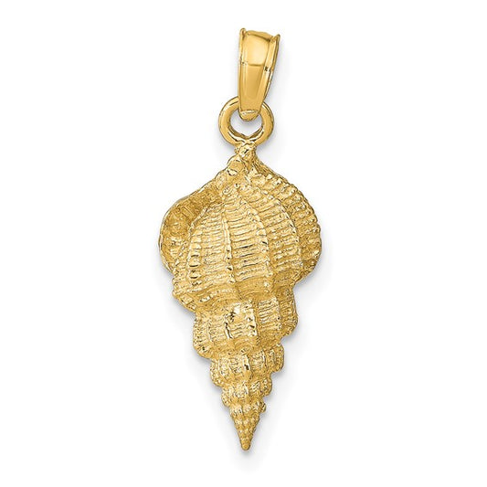 10kt Yellow Gold Conch Shell Pendant