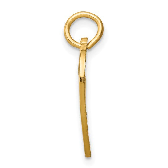 10KT Yellow Gold SWEET 15 In Heart Charm