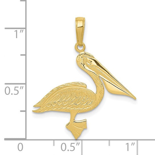10kt Yellow Gold Pelican Pendant