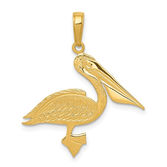 10kt Yellow Gold Pelican Pendant