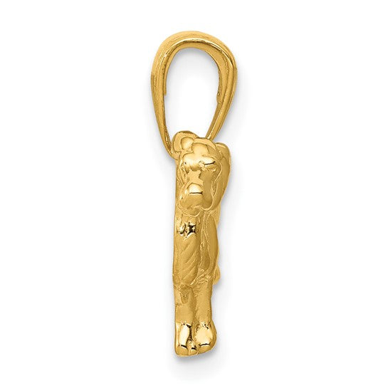 10kt Yellow Gold Springer Spaniel Dog Pendant