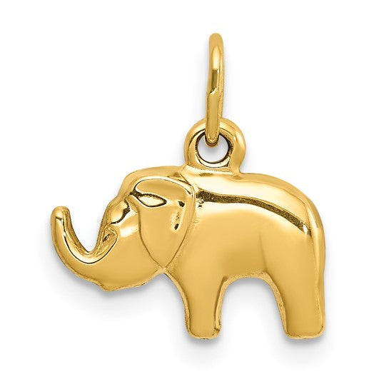 10kt Yellow Gold Elephant Charm