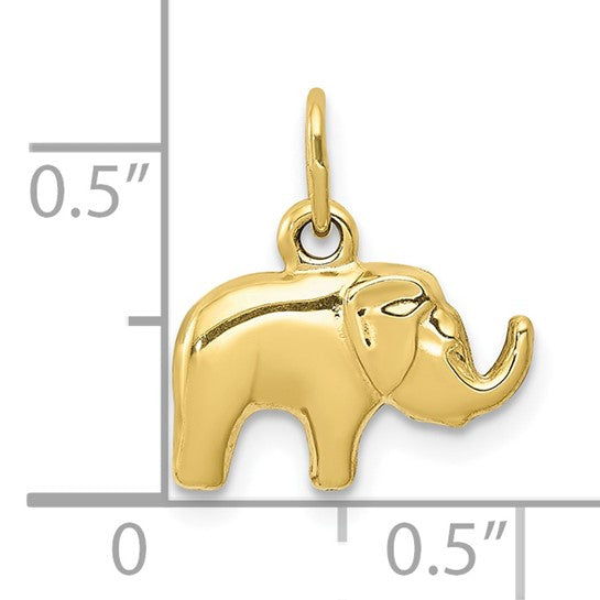 10kt Yellow Gold Elephant Charm
