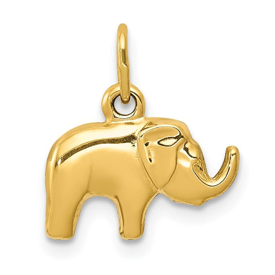 10kt Yellow Gold Elephant Charm