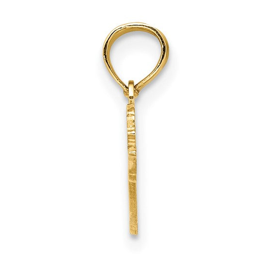 10kt Yellow Gold Female Swimmer Charm
