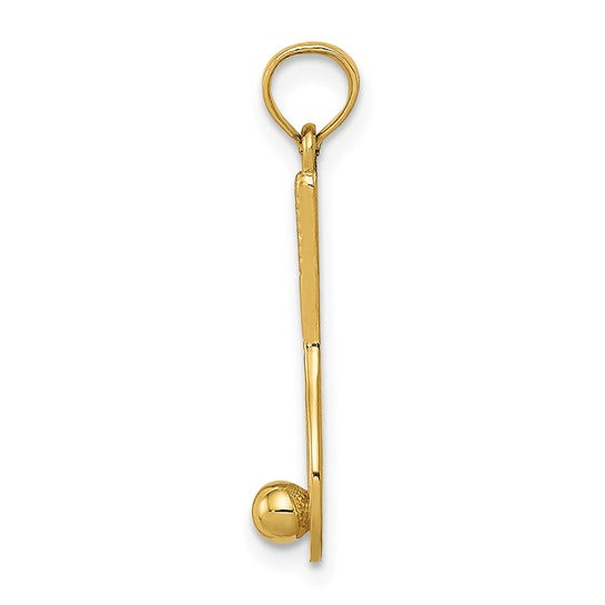 10kt Yellow Gold Tennis Racquet and Ball Charm