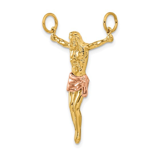 10kt Two-tone Rose Corpus Pendant