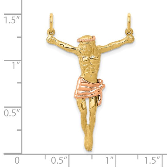 10kt Two-tone Rose Corpus Pendant