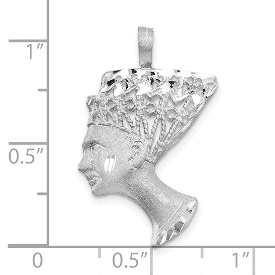 10kt White Gold Nefertiti Pendant