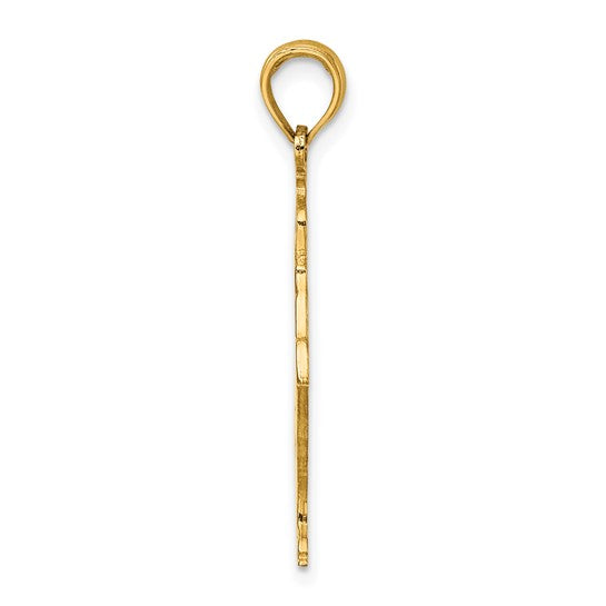 10kt Yellow Gold Ice Skater Turning Charm