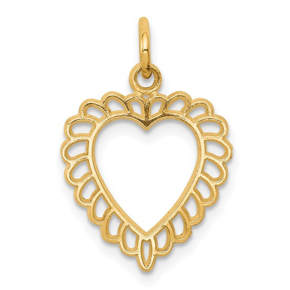 10kt Yellow Gold Heart Charm
