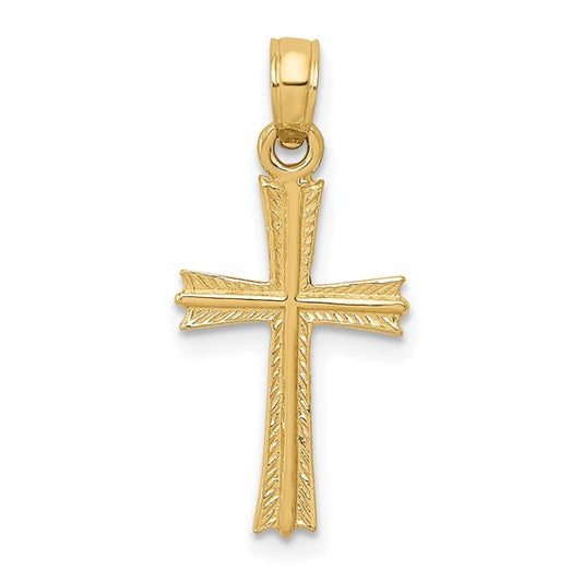 10KT Yellow Gold Cross Pendant