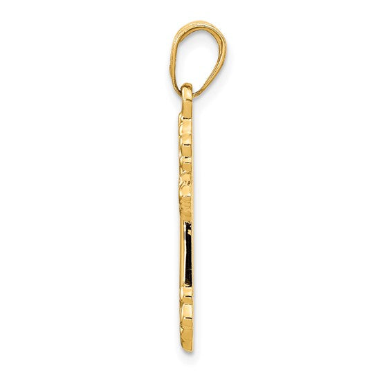 10kt Yellow Gold Cross Pendant
