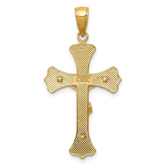 10KT Yellow Gold Crucifix Pendant