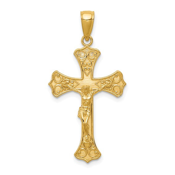 10KT Yellow Gold Crucifix Pendant