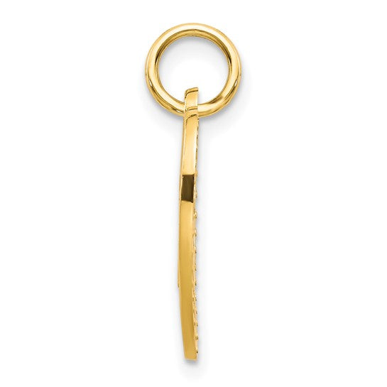 10KT Yellow Gold SUPER MOM Charm