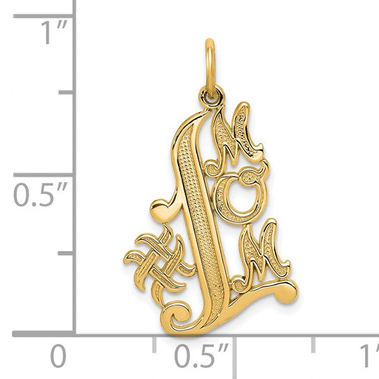 10KT Yellow Gold #1 MOM Charm