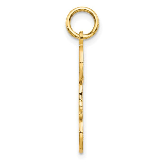 10KT Yellow Gold DAD Charm