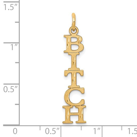 10kt Yellow Gold 5-Letter Talking Charm