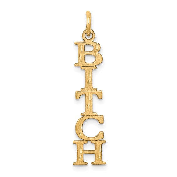 10kt Yellow Gold 5-Letter Talking Charm