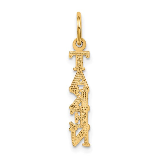 10kt Yellow Gold Talking - TAKEN Charm