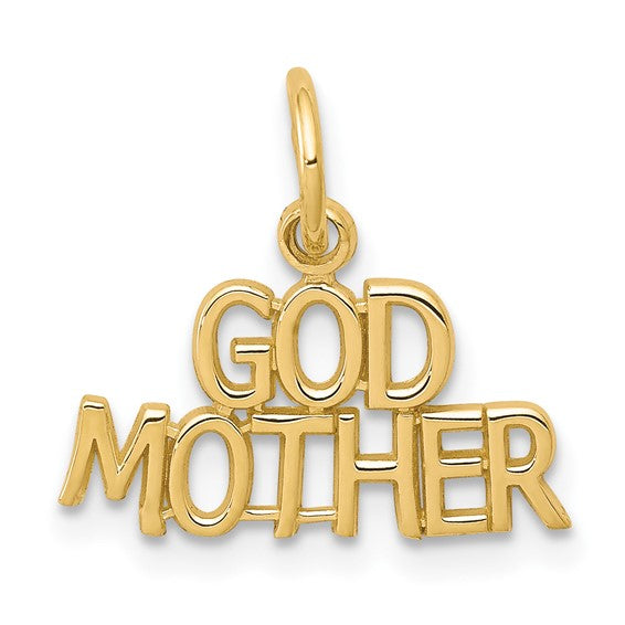 10KT Yellow Gold GODMOTHER Charm