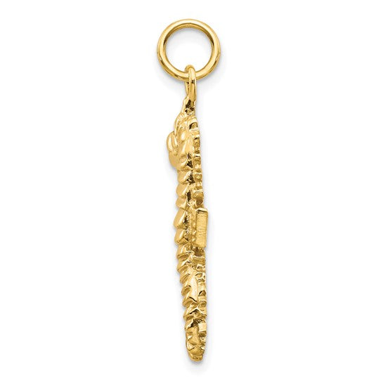 10kt Yellow Gold Seahorse Pendant