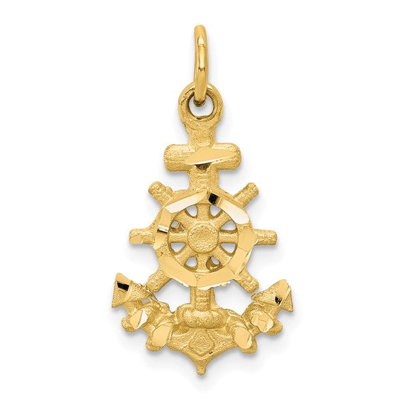 10kt Yellow Gold Anchor Charm