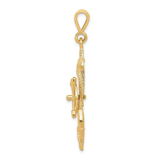 10kt Yellow Gold Anchor Charm