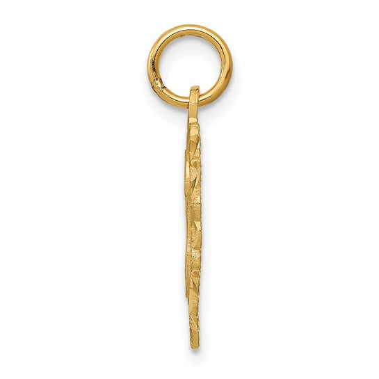 10kt Yellow Gold Initial G Charm