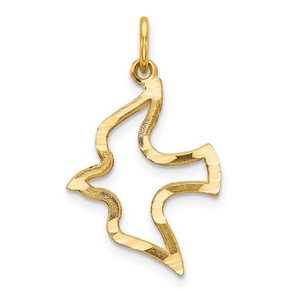 10kt Yellow Gold Dove Charm