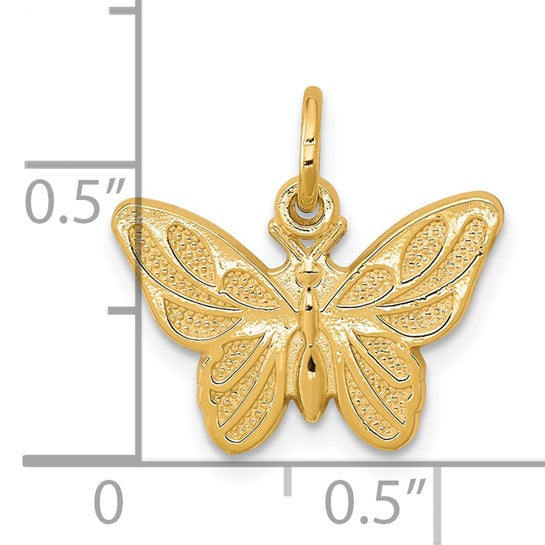 10kt Yellow Gold Butterfly Charm