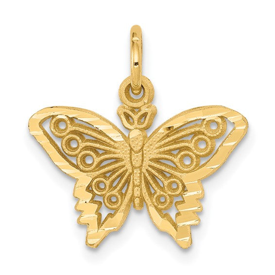 10kt Yellow Gold Butterfly Charm