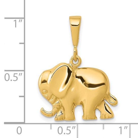 10kt Yellow Gold Elephant Charm