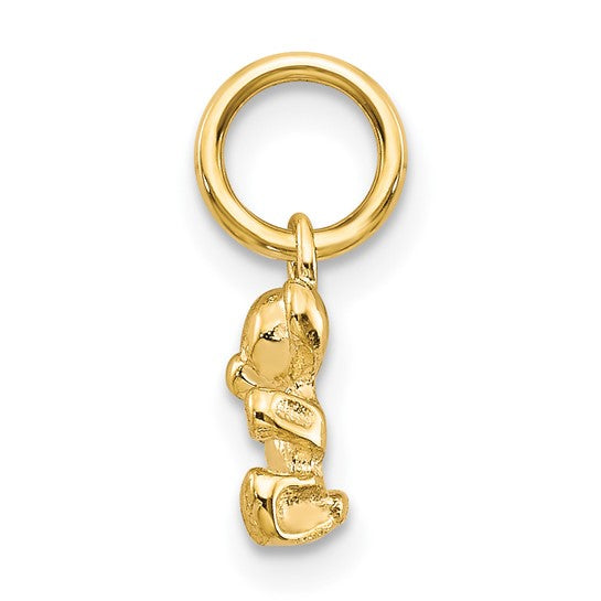 10kt Yellow Gold 3D Teddy Bear Charm