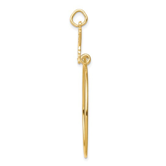 10kt Yellow Gold Filigree Butterfly Charm Holder