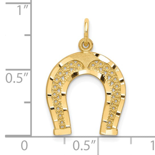 10kt Yellow Gold Horseshoe Charm
