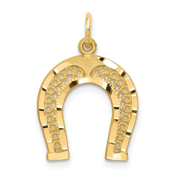 10kt Yellow Gold Horseshoe Charm