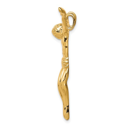 10kt Yellow Gold Solid Polished Corpus Pendant