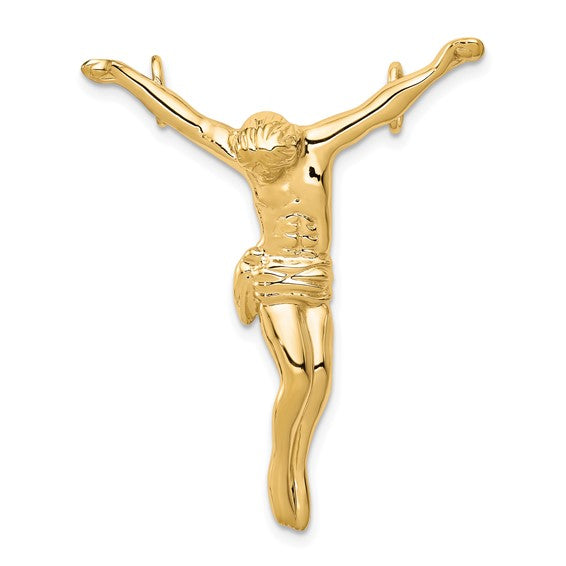 10kt Yellow Gold Solid Polished Corpus Pendant